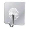 Gancho adhesivo, no requiere taladro, sin rastro, resistente, no necesita clavos, almacenamiento de pared, gancho para mopa de baño, adhesivo fuerte