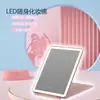 Espelho de Maquiagem com Luz LED Tátil, Espelho Dobrável Portátil com Tampa Flip-Top da Amazon, Espelho Leve para Retoque, Espelho de Dama