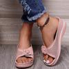 Nuevas Sandalias de Verano 2025 para Mujer con Tacón de Cuña de Suela Gruesa para Moda Casual Femenina Calzado de Mujer Fabricantes Mayoristas en Stock