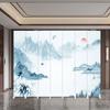 Parede divisória de tela estilo chinês Quarto de hotel Dobrável móvel Escritório Sala de reuniões Abrigo simples Barreira dobrável dupla face