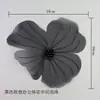 Gola de Suéter Moda Gola de Pelo Roupas Europeias e Americanas Organza Malha de Vidro Pétalas Bordado Computadorizado Flor Plana