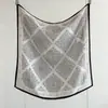 Novo Lenço de Seda Retrô com Bolinhas Estilo Francês Primavera e Verão Estilo Coreano Estilo Estrangeiro Fino Protetor Solar Lenço Quadrado Médio Xale Decorativo