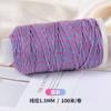 Cuerda de Cinco Colores Tao Cuerda Trenzada Hecha a Mano Cielo Estrellado Degradado Hilo de Algodón Retorcido a Mano Rollo Grande Pulsera Accesorios de Joyería DIY Material Cuerda