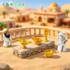 Nuevo producto transfronterizo: lámpara mágica en miniatura que concede deseos, vajilla de oro puro, decoraciones DIY para escenarios de casas de muñecas, adornos de escritorio