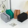 Bolsa de armazenamento de cosméticos de cor sólida para mulheres, bolsa de cosméticos de grande capacidade, bolsa de armazenamento para dormitório estudantil, bolsa de armazenamento para sabonete líquido de batom