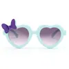 Nuevas gafas de sol infantiles con montura linda en forma de corazón europea y americana, protección UV, gafas de sol infantiles retro de moda