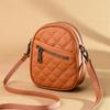 DENK bolsa feminina de couro transfronteiriça atacado 2023 nova moda bordado de linha de diamante couro de camada superior bolsa tiracolo de ombro