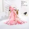 Lenço Quadrado Pequeno com Cor Degradê e Toque Sofisticado, Lenço de Georgette Franzido com Textura Semelhante à Seda, Lenço de Pescoço Feminino Versátil e Profissional, Lenço de Seda Pequeno