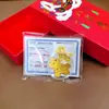 Adesivos de Celular Dourados para Riqueza e Boa Sorte, Ouro Puro 999, Presentes de Promoção Publicitária para Clientes