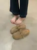 Zapatos Birkenstock de Suela Gruesa para Mujer 2025 Primavera y Otoño Nuevo Estilo sin Cordones Dedos del Pie Relajados Medias Zapatillas para Usar Afuera Birkenstock Medias Zapatillas
