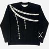 Diseño de Calle Elegante para Otoño e Invierno 2025 Suéteres de Punto Estampados de Manga Larga para Hombres y Mujeres Suéteres de Punto Casuales con Cuello Redondo Mismo Estilo