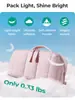 Bolsa de Maquillaje Acolchada Amazon, Bolsa de Tocador de Viaje Portátil de Gran Capacidad, Organizador de Maquillaje con Múltiples Compartimentos
