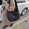 Otoño e Invierno 2024 Nueva Bolsa de Lona Hombro Algodón Abrigo Bolsa Gran Capacidad Viajero Nicho Bandolera Tote Bag Mujeres