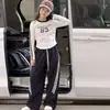 Conjunto de Ropa de Otoño para Niñas 2026 Nuevo Conjunto Infantil de Primavera y Otoño Camiseta Básica de Manga Larga y Pantalones Deportivos Holgados para Niñas Mayores
