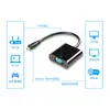 Conversor Micro HDMI para VGA com Conversor de Áudio, Adequado para Projetores de Computador Externos, Adaptador de Alta Definição 1080p