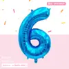 Producto Nuevo 16 pulgadas Versión Americana Globos Digitales Decoración de Escena para Fiesta de Cumpleaños Fabricante de Globos de Papel de Aluminio Venta al por Mayor