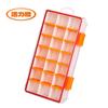 Caja de Almacenamiento Impermeable Desmontable para Accesorios de 21 Compartimentos 23*13*3.5cm, Cuatro Colores, Transfronterizo