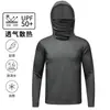 Ropa de Protección Solar para Exteriores de Seda de Hielo para Hombre Verano 2026, Ropa Transpirable con Protección Solar para Pesca, Ligera, Transpirable, Protección UV, Sensación Fresca