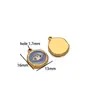 Ojo de Goteo de Aceite y Colgante para Palma de Acero Inoxidable Oro de 18K Moda DIY Accesorios para Collares Pulseras Pendientes Joyería al por Mayor