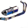Tubo de escape modificado para motocicleta, extremo frontal, garganta trasera para Kawasaki Z400 NINJA400 Ninja 400