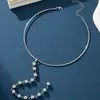 Um Colar de Pérolas Artificiais Acrílicas em Formato Y, Moderno, Simples, Elegante e Estiloso, um Ótimo Presente para uma Amiga
