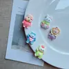 Nuevos accesorios de resina de león 3D de dibujos animados para proyectos de bricolaje: pegamento en crema, pinzas para el flequillo, llaveros y fundas para teléfono para zuecos