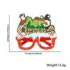 Gafas Decorativas de Dibujos Animados Navideños para Niños, Papá Noel, Reno, PVC, Gafas de Fiesta, Marco de Gafas para Fotos Navideñas