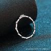 Nuevo Anillo de Moissanita de 10 Puntas de Fábrica Fuente De Yi, Anillo de Plata S925 con Cuatro Garras Reencarnación del Milenio para Mujer, Suministro para Transmisión en Vivo