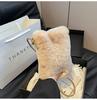 Bolsa Cruzada de Peluche para Teléfono Móvil Transfronteriza para Mujer, Modelo Nuevo 2026 Cruzada, Diseño de Nicho Casual Versátil, Bolso Cruzado de Hombro Único a la Moda