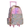 Mochila Escolar con Carrito Australiana de Gran Capacidad, Diseño de Dibujos Animados, Mochila con Ruedas para Estudiantes de Primaria y Secundaria
