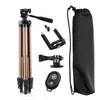 Tripé Dourado para Celular Venda Quente Transfronteiriça Suporte para Fotografia de Transmissão ao Vivo para Câmeras SLR