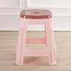 Taburete de Plástico Engrosado Goma Cocida Cuadrado Doméstico Taburete Alto Sala de Estar Mesa de Comedor Silla de Plástico Económico Taburete de Goma Antideslizante