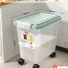 Contenedor de Arroz para Uso Doméstico, Juego de 25 kg Tarros Sellados a Prueba de Insectos y Humedad para Almacenamiento de Harina, Caja de Almacenamiento de Arroz de Grado Alimenticio, Shi Hua