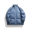 Promoción principal en stock nuevo estilo Hong Kong color liso estilo Hong Kong cuello alto holgado cálido abrigo acolchado de algodón MY9072-P65