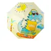 Sombrilla para Bebé de Protección UV Extra Grande Carrito de Bebé para Caminar con Tendencia Creativa Sombrilla Parasol Sombrilla para Niños Pegamento Plateado Sombrilla Solar