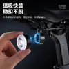 Nova luz traseira para bicicleta de montanha com sensor inteligente, ativada por freio, para pedalar à noite em estradas e trilhas de montanha; luz de ciclismo recarregável