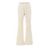 Comercio Exterior Transfronterizo Primavera 2026 Moda Casual Europea y Americana Cintura Elástica Cordón Forro Polar Acampanados Pantalones Deportivos para Mujer Z93511