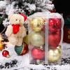 Conjunto de Bolas de Natal da Amazon Pendente 12 Peças Arranjo de Cena de Natal Árvore de Natal 6cm Pendente de Bola Suspensa