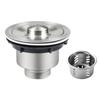 Colador de Acero Inoxidable para Fregadero de Cocina con Colador de Alambre de Ranura Única Anti-Obstrucción para Fregadero