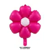 Balões Brancos de Margarida Estilo Ins, Decorações de Aniversário de Flores Frangipani e Crisântemo Estilo Coreano, Balões de Girassol com Rosto Sorridente