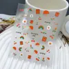 Série Duyuer Adesivos de Unha Populares Estilo Influenciador Realista com Suporte Adesivo para Decoração de Unhas DIY
