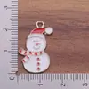 Transfronterizo Nueva Serie Navideña Linda Hecho a Mano DIY Muñeco de Nieve Copo de Nieve Aceite de Goteo Aleación Accesorios de Joyería Venta al por Mayor En Stock