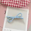Elegante Pinza para el Cabello con Lazo de Lunares para Mujer 2025 Nuevo Clip de Pato Pinza para Flequillo Lateral Pinza para el Cabello Macaron Tocado