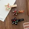 Grampo de Cabelo Bico de Pato Colorido com Diamantes Estrela de Cinco Pontas Clipe Lateral Clipe de Trás da Cabeça Acessórios de Cabelo para Mulheres Novo Estilo de Alta Qualidade 2025