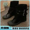 Sandalias Retro con Hebilla y Dedos al Aire 2026 Verano Nuevo Tacón Grueso Estilo Callejero Chica Popular Botines Sandalias con Hebilla de Metal para Mujer