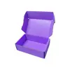 Caixa de Embalagem para Produto de Skincare Cor Roxo Uva com Entrega Expressa, Caixa de Embalagem tipo Avião, Extra Forte e Espessa, Logotipo Personalizado para Pequenos Lotes