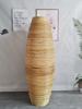 Vaso de Chão de Rattan do Sudeste Asiático Decoração Inserção Flor Seca Flor de Seda Flor Tecida Sala de Estar Sala de Jantar Decoração de Janela Resistente a Quedas