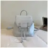 Mochila Casual Cor Sólida Estilo Coreano 2026 Nova de Grande Capacidade, Moderna e Exquisita, Bolsa de Mão para Estudante de Alto Valor, Mochila Pequena