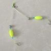 Anzol de Peixe Flip com Linha de Fundo Invertida, Anzol Duplo, Anzol de Pesca Acabado Um para Dois, Conjunto de Pesca de Fundo Invertido, Anzol de Pesca de Fundo Invertido com Boia Dupla