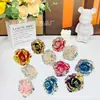Rosa Artificial de Oro Coloreado de Cabeza Única Adornos del Día de San Valentín Chino de 24K Regalos Creativos para Enamorados para Regalar a Novias y Esposas